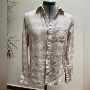 Vintage United Colors Of Benetton 100% Cotton Cozy Button Down Shirt